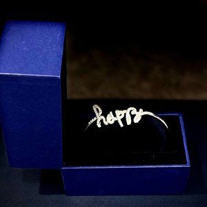 Alert! Collectors item: Gorgeous Swarovski silver Happy Bracelet Bangle BNWB!